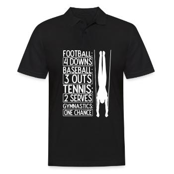 Gymnsatik Turnen Turntrainer Sportverein Geschenk - Männer Poloshirt - Schwarz - Vorne - Kai (181cm)