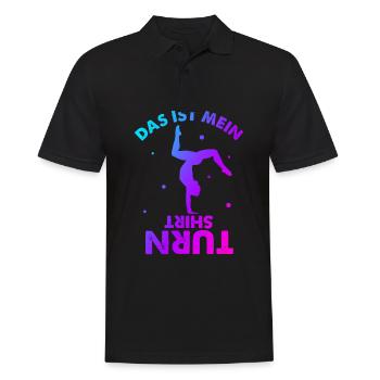 Das Ist Mein Turn Shirt Sport Trainer Sportverein - Männer Poloshirt - Schwarz - Vorne - Kai (181cm)