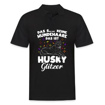 Husky Gassi Gehen Hundebesitzer Hund Geschenk Hund - Männer Poloshirt - Schwarz - Vorne - Kai (181cm)