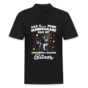 Das Sind Keine Hunde Haare Ist Continental Bulldog - Männer Poloshirt - Schwarz - Vorne - Kai (181cm)