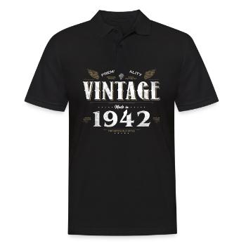 82 Years Old Vintage 1942 Limited Edition 82nd - Men's Polo Shirt - black - Front - Kai (181cm)