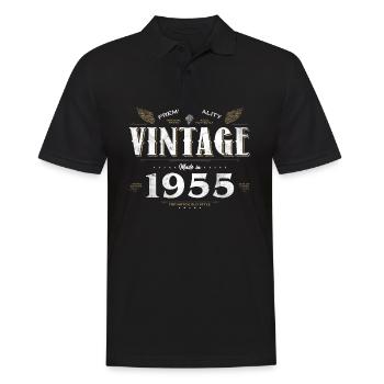 69 Jahre alter Jahrgang 1955 Limitierte Auflage 69. - Männer Poloshirt - Schwarz - Vorne - Kai (181cm)