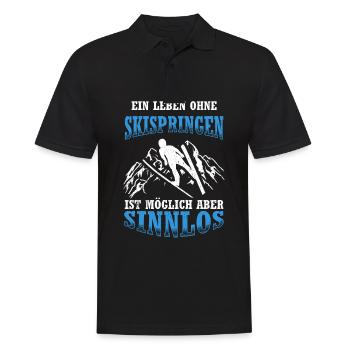Saut à ski Vol à ski Vacances de ski Sports d’hiver Skisp - Polo Homme - noir - Devant - Kai (181cm)