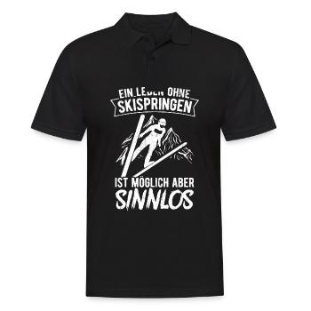 Saut à ski Vol à ski Vacances de ski Sports d’hiver Skisp - Polo Homme - noir - Devant - Kai (181cm)