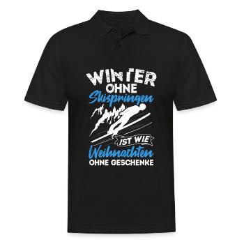 Saut à ski Vol à ski Vacances de ski Sports d’hiver Skisp - Polo Homme - noir - Devant - Kai (181cm)