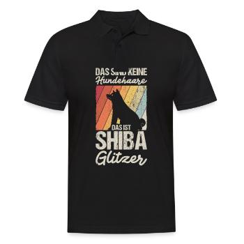 Ce ne sont pas des poils de chien, c’est Shiba Glitter H - Polo Homme - noir - Devant - Kai (181cm)