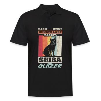 Ce ne sont pas des poils de chien, c’est Shiba Glitter H - Polo Homme - noir - Devant - Kai (181cm)