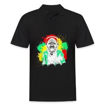 DJ Monkey Music Party Fun Sunglasses Fun Dancing C - Men's Polo Shirt - black - Front - Kai (181cm)