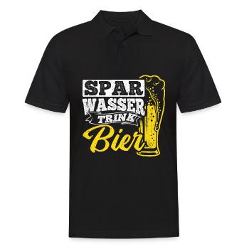 Bière Boire Bière Fun Beer Pong Alcool Fête Bière Ho - Polo Homme - noir - Devant - Kai (181cm)