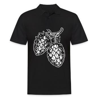 Vintage Bier Biertrinken Bier Fun Beerpong Hopfen - Männer Poloshirt - Schwarz - Vorne - Kai (181cm)