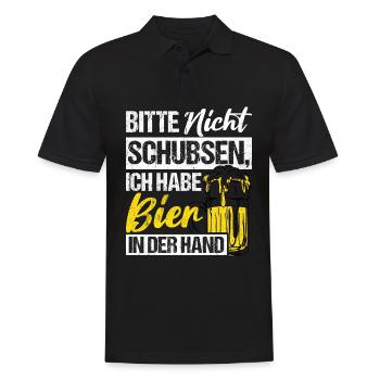 Bière Boire de la bière Fun Pub Boire Boire Spree Beer Tr - Polo Homme - noir - Devant - Kai (181cm)