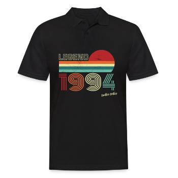 Legend 1994 Birthday Shirt Gift Anniversary - Men's Polo Shirt - black - Front - Kai (181cm)