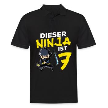 This Ninja's 7 Birthday Gift Party Japan - Men's Polo Shirt - black - Front - Kai (181cm)