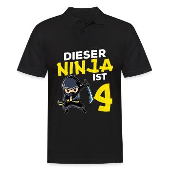 This Ninja's 9 Birthday Gift Party Japan - Men's Polo Shirt - black - Front - Kai (181cm)