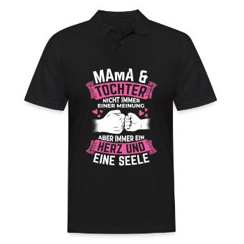 Mother's Day Mom Family Wife Family Best Mom - Men's Polo Shirt - black - Front - Kai (181cm)