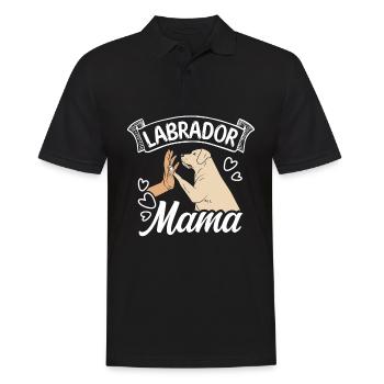 Labrador Maman Chien Maman Chien Maman Promenade Labrador - Polo Homme - noir - Devant - Kai (181cm)