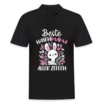 Best Bunny Mom Ever Bunny Rabbit Easter - Men's Polo Shirt - black - Front - Kai (181cm)