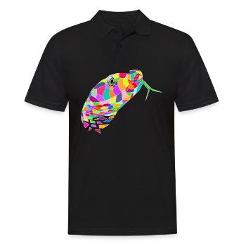 Snake colored - Men's Polo Shirt - black - Front - Kai (181cm)