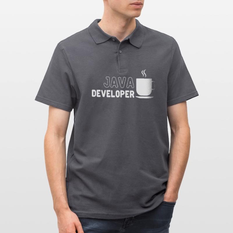 Java Developer Coffee Kaffee Men's Polo Shirt