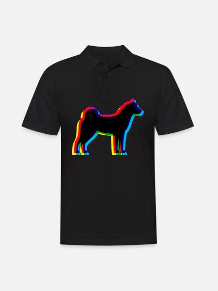 CMYK Akita - Men's Polo Shirt - black