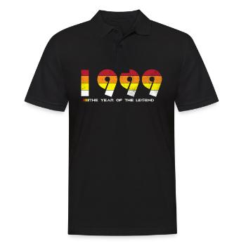 Millésime 1999 - L’Année de la Légende - Rétro 25 - Polo Homme - noir - Devant - Kai (181cm)