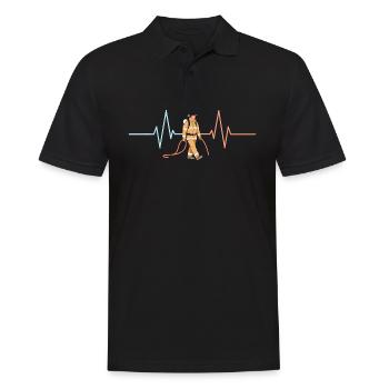 Dicton de la brigade de pompiers - Polo Homme - noir - Devant - Kai (181cm)