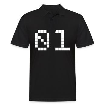 01 - Team - Crew - Men's Polo Shirt - black - Front - Kai (181cm)
