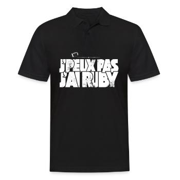 J'peux pas j'ai Rugby - Polo Homme - noir - Devant - Kai (181cm)