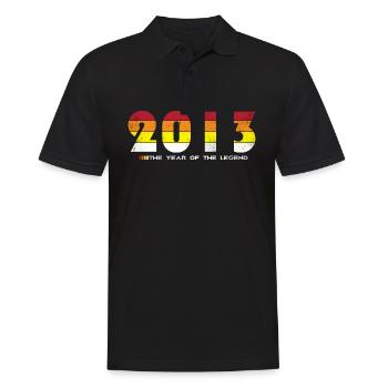 Millésime 2013 - L’année de la légende - Rétro 11 - Polo Homme - noir - Devant - Kai (181cm)