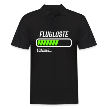 Fluglotse Loading Ladebalken - Männer Poloshirt - Schwarz - Vorne - Kai (181cm)