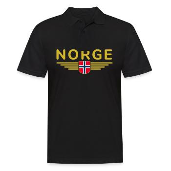 J’aime la tenue T-shirt design Norvège - Polo Homme - noir - Devant - Kai (181cm)
