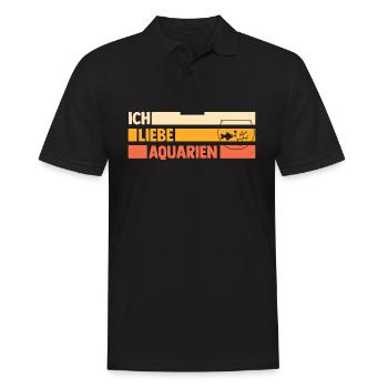 Aquarium Fische Aquaristik - Männer Poloshirt - Schwarz - Vorne - Kai (181cm)