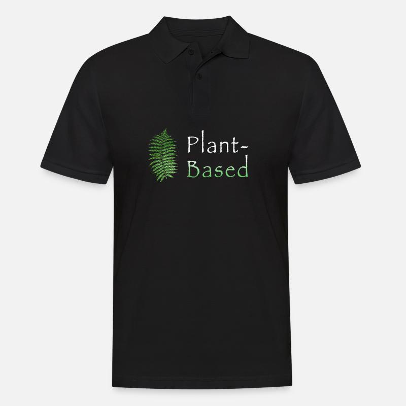 Plant-Based - Männer Poloshirt - Schwarz
