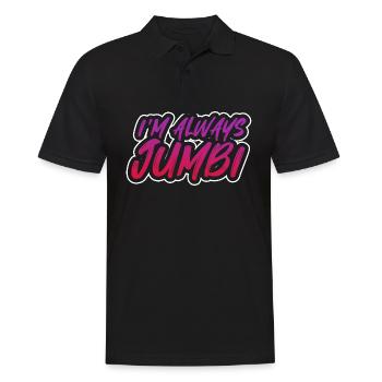 Im always jumbi Design for a a lover of funny - Männer Poloshirt - Schwarz - Vorne - Kai (181cm)