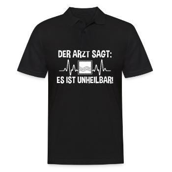 Philatelie Briefmarkensammlung Briefmarkensammler - Männer Poloshirt - Schwarz - Vorne - Kai (181cm)