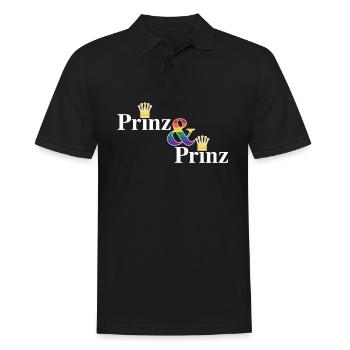 Prince & Prince 2 - Men's Polo Shirt - black - Front - Kai (181cm)