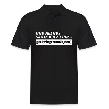 Programmierer Witz Admin Informatiker Spruch - Männer Poloshirt - Schwarz - Vorne - Kai (181cm)