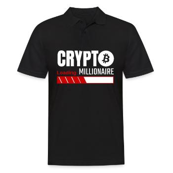 Crypto Millionaire Laden - bitcoin - Männer Poloshirt - Schwarz - Vorne - Kai (181cm)