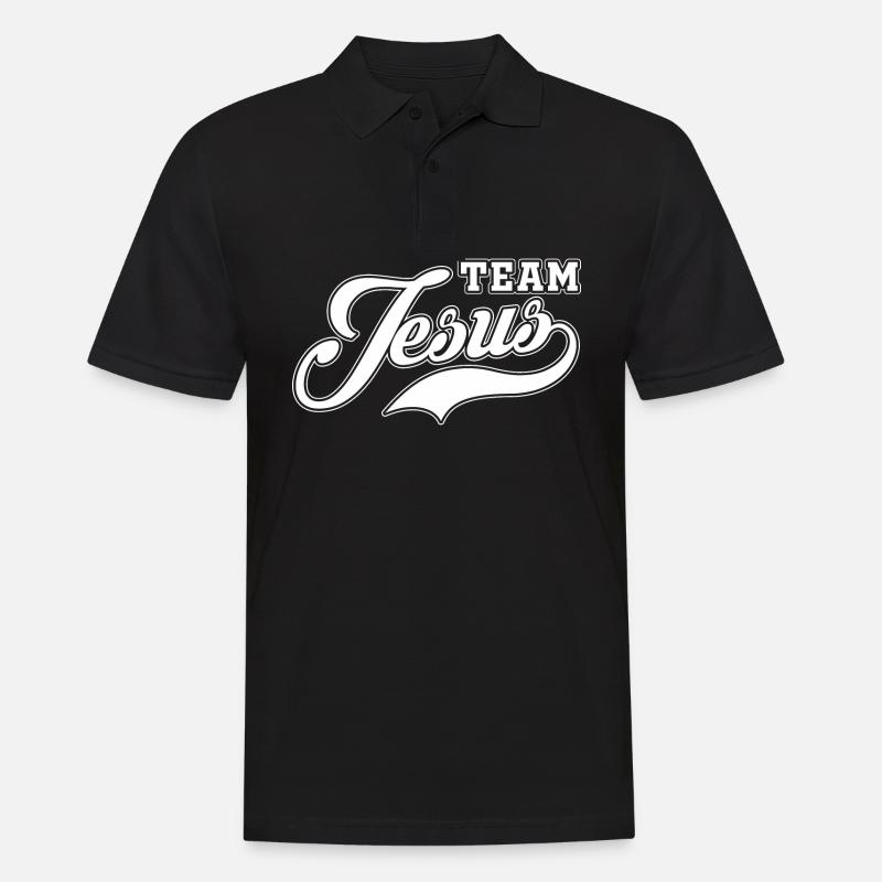 Équipe Jésus - Polo Homme - noir