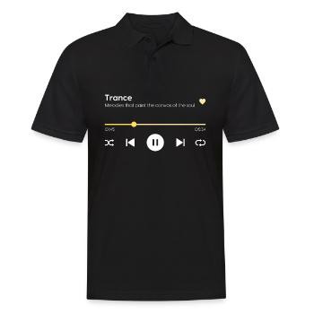 Trance - Männer Poloshirt - Schwarz - Vorne - Kai (181cm)