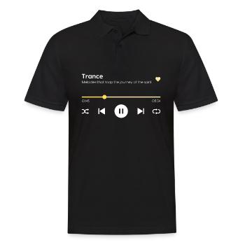 Trance - Männer Poloshirt - Schwarz - Vorne - Kai (181cm)