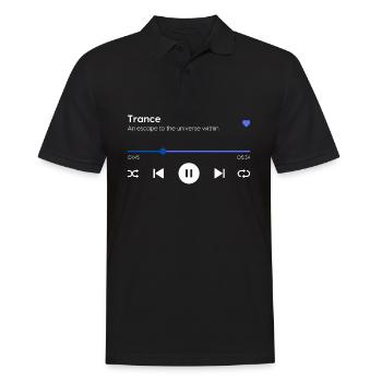 Trance - Männer Poloshirt - Schwarz - Vorne - Kai (181cm)