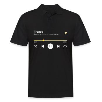Trance - Männer Poloshirt - Schwarz - Vorne - Kai (181cm)
