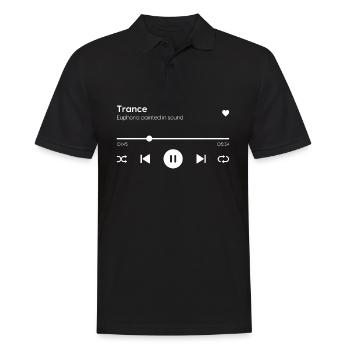 Trance - Männer Poloshirt - Schwarz - Vorne - Kai (181cm)