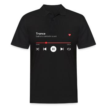 Trance - Männer Poloshirt - Schwarz - Vorne - Kai (181cm)