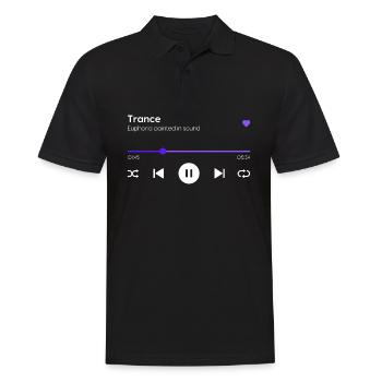 Trance - Männer Poloshirt - Schwarz - Vorne - Kai (181cm)