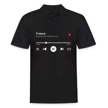 Trance - Männer Poloshirt - Schwarz - Vorne - Kai (181cm)