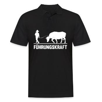 Kuh Bauernhof Kuhbauer Landwirt Rind Kühe - Männer Poloshirt - Schwarz - Vorne - Kai (181cm)
