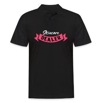 Skincare Dealer Aesthetician Beauty Therapist - Men's Polo Shirt - black - Front - Kai (181cm)