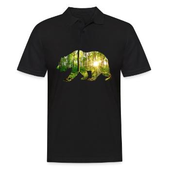 Environnement de l’ours - Polo Homme - noir - Devant - Kai (181cm)
